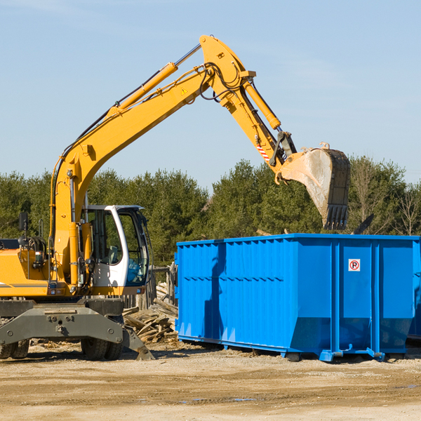 are there any restrictions on where a residential dumpster can be placed in Otisville